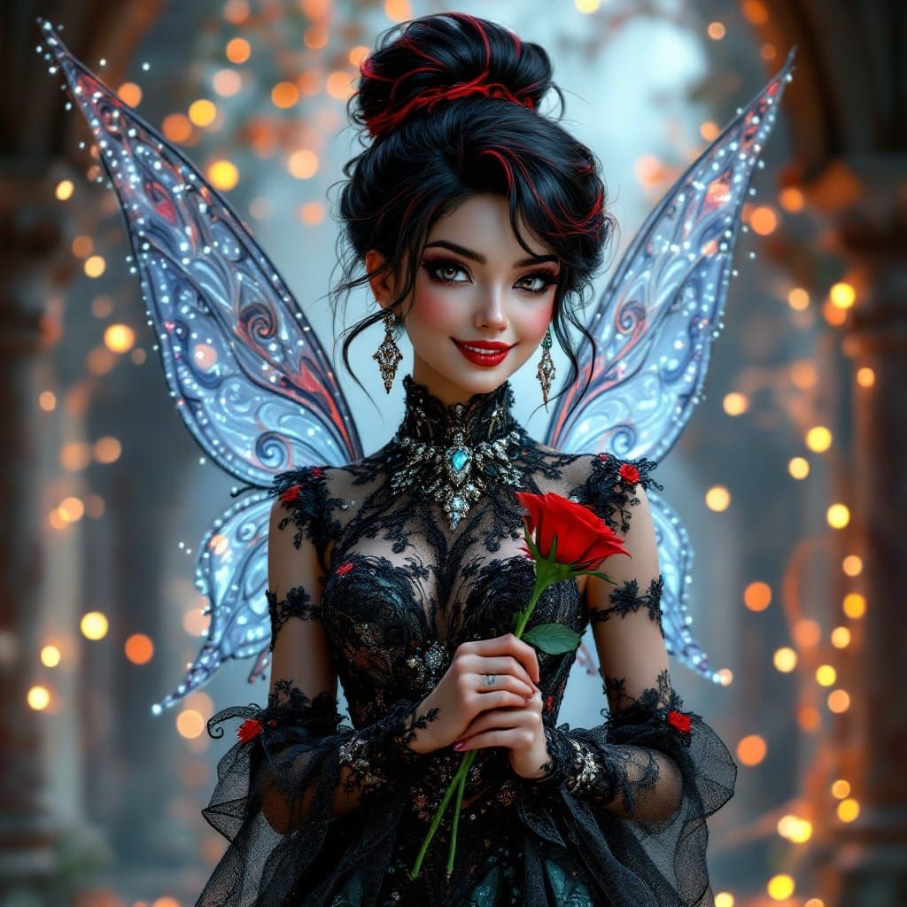 Stunning Tinkerbell in Ethereal, Photorealistic 3D Portrait