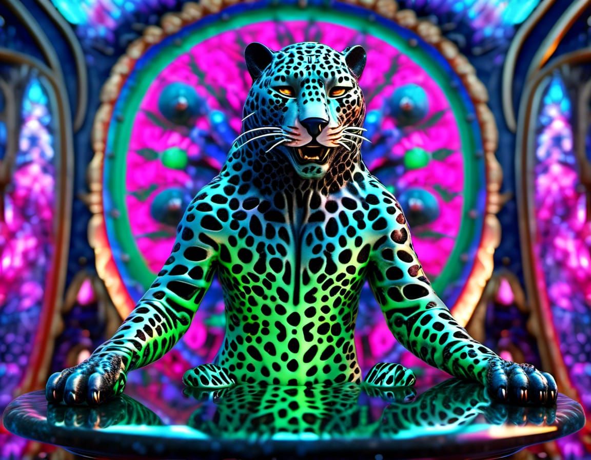 Neon Green Jaguar