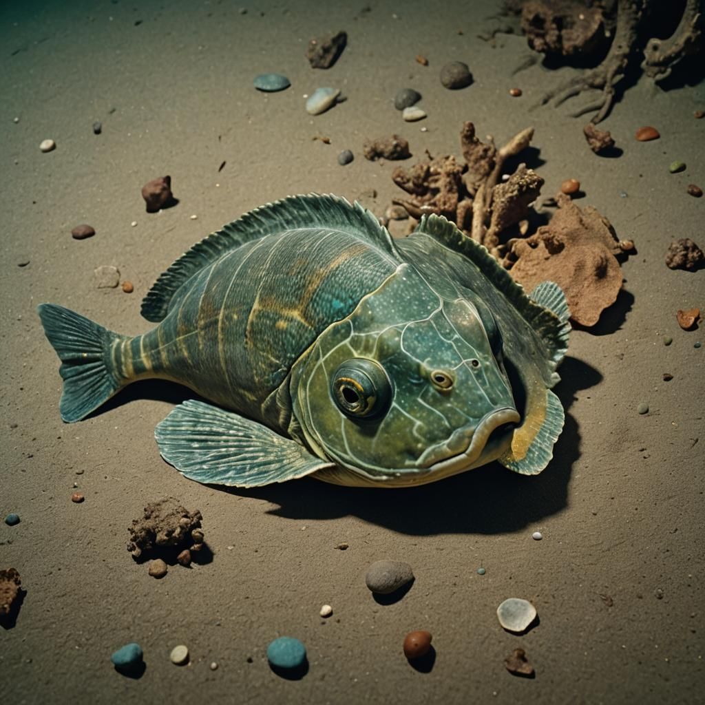 Flounder Chameleon Hybrid: Cinematic Film Still