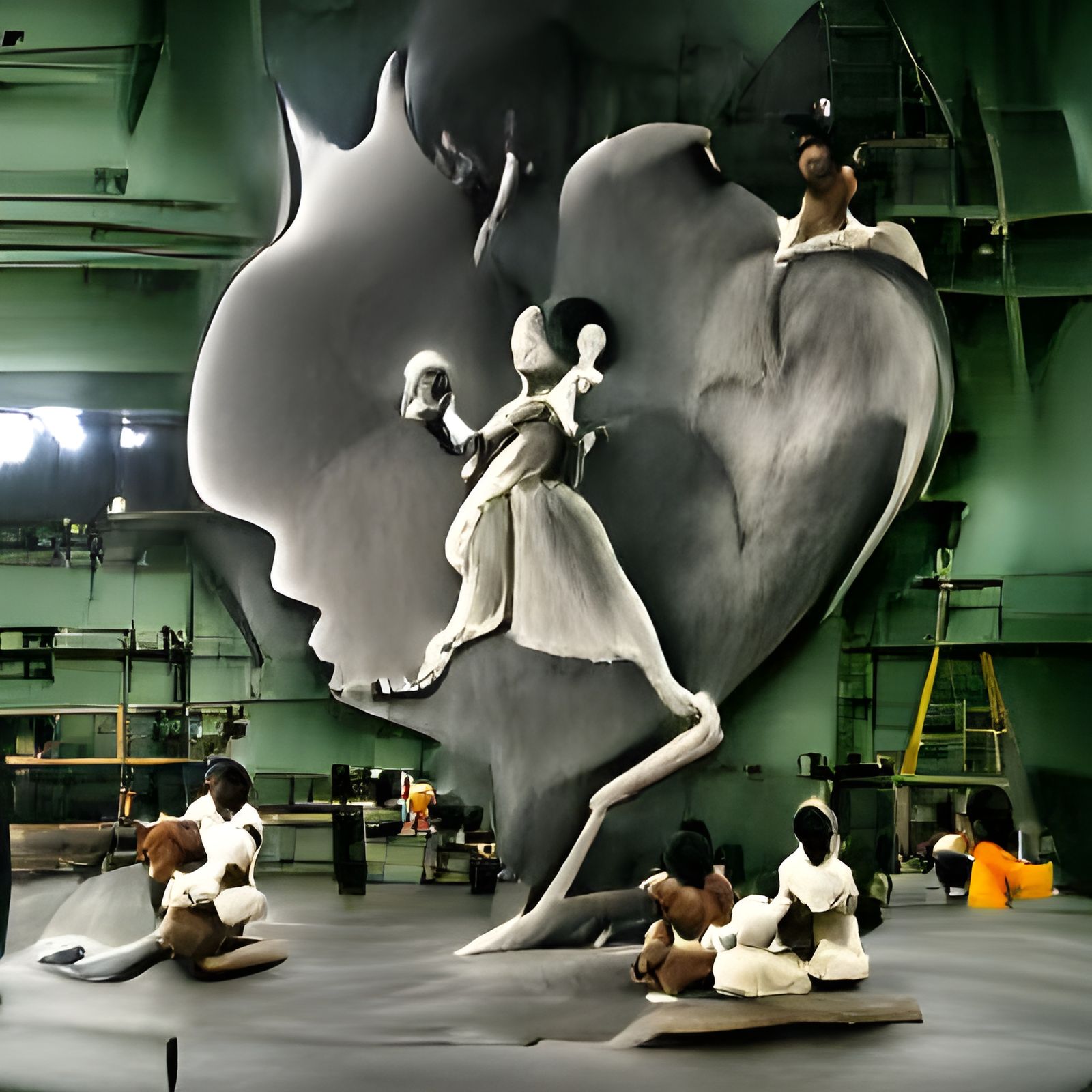 Ballet Dancer in Silhouette: Cut-Paper Style