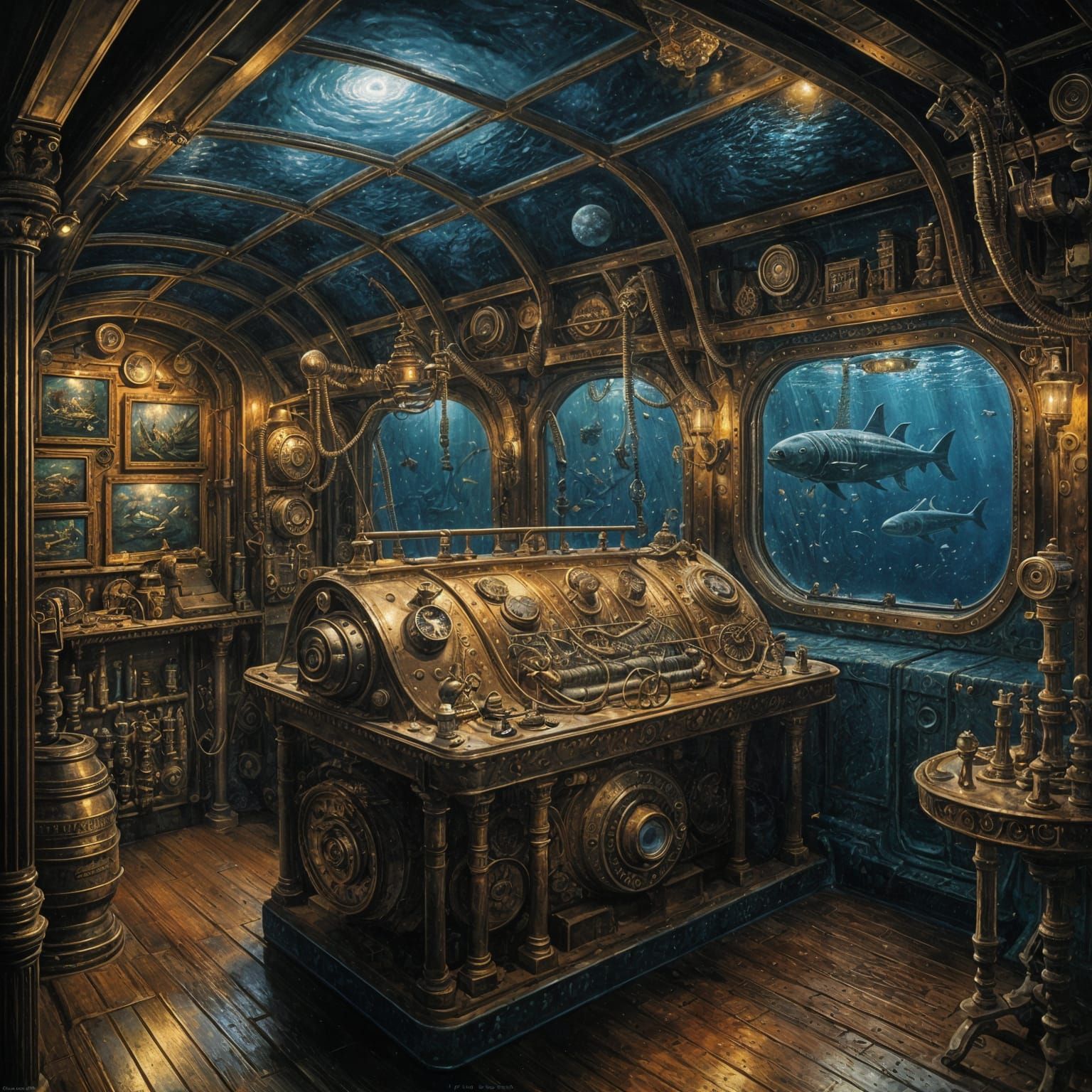 Scientific Visionary in Submarine, Deep Sea Odyssey
