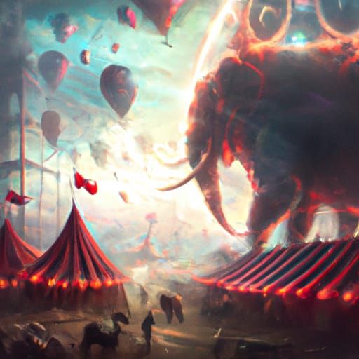 Epic Cinematic Circus Digital Matte Painting