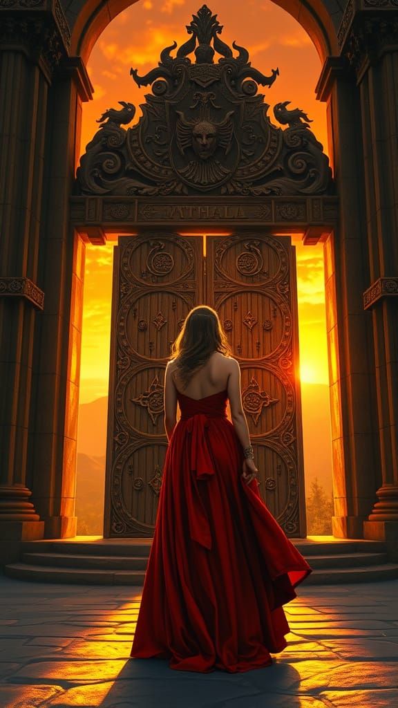 Noblewoman Before Valhalla's Golden Gates
