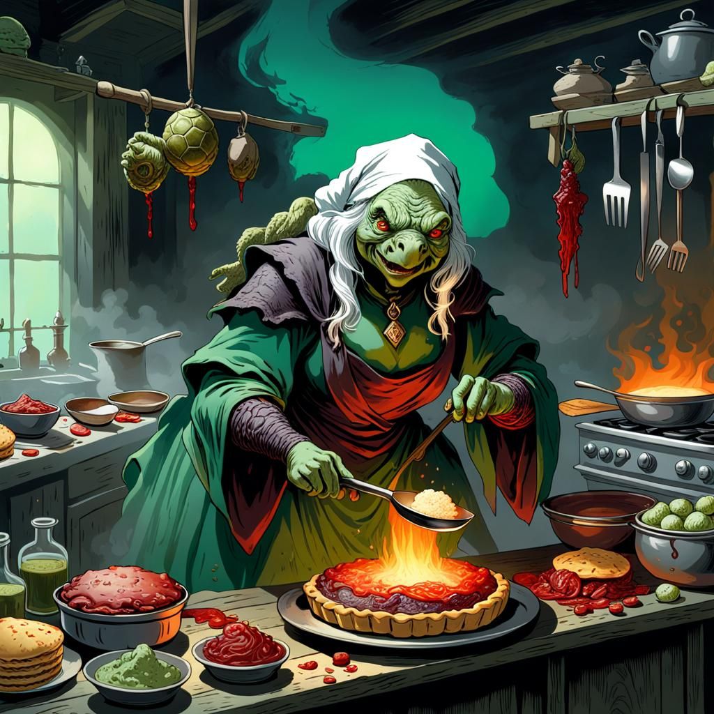 Granny Agnes, green turtle hag