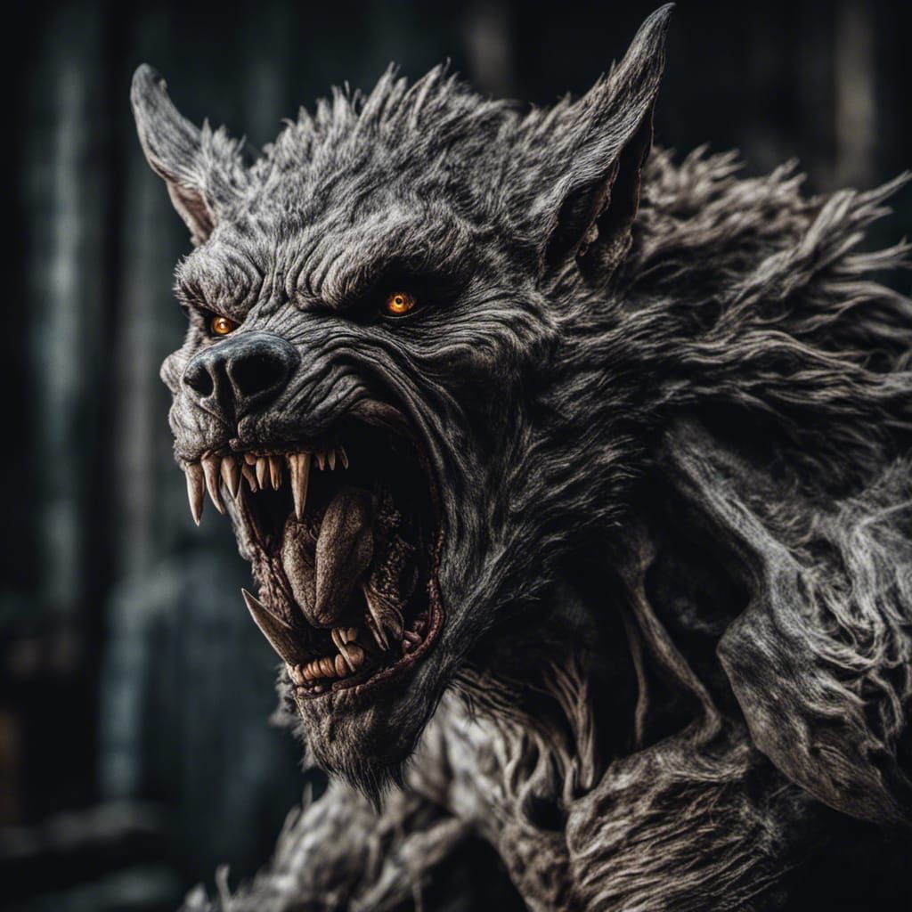 Hyperrealistic Werewolf Transformation in HDR