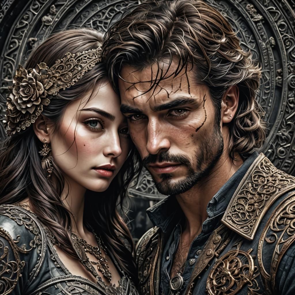 Hyperrealistic Image of Loving Couple in Cinematic Style