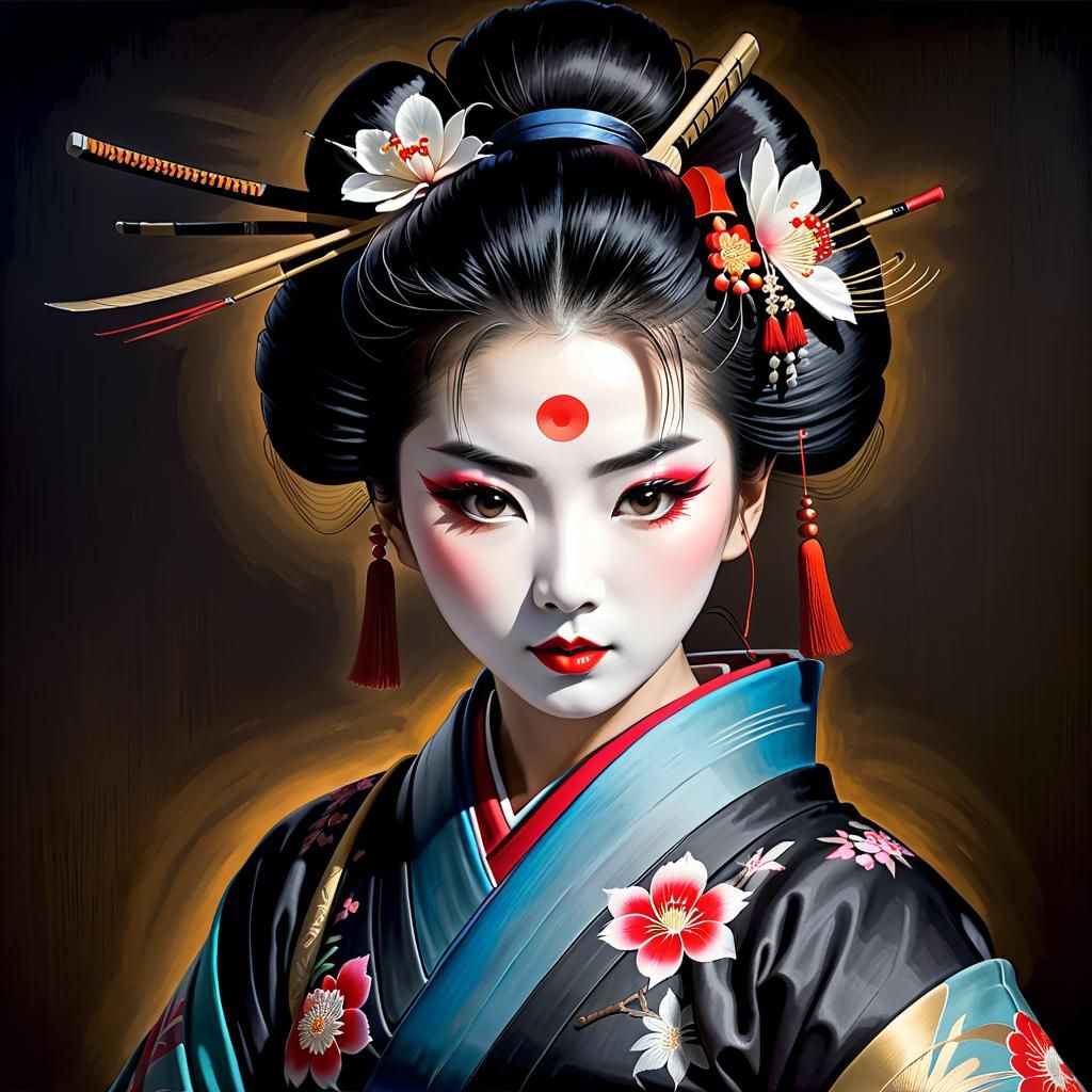Geisha becomes a warrior