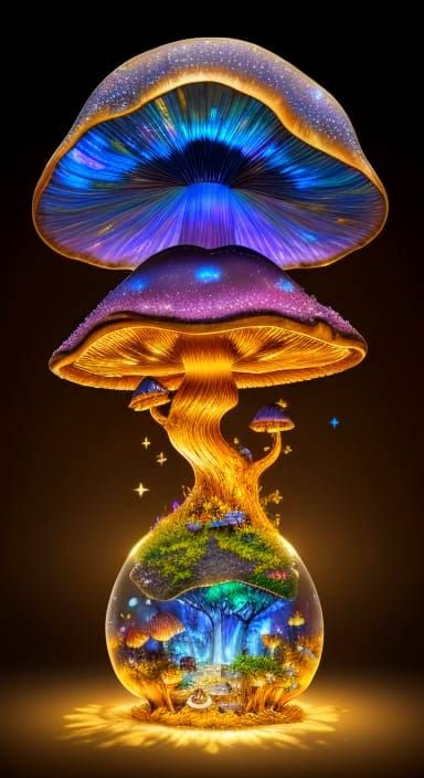 Mushroom Village: Surreal Macro Photography in Murakami Styl...