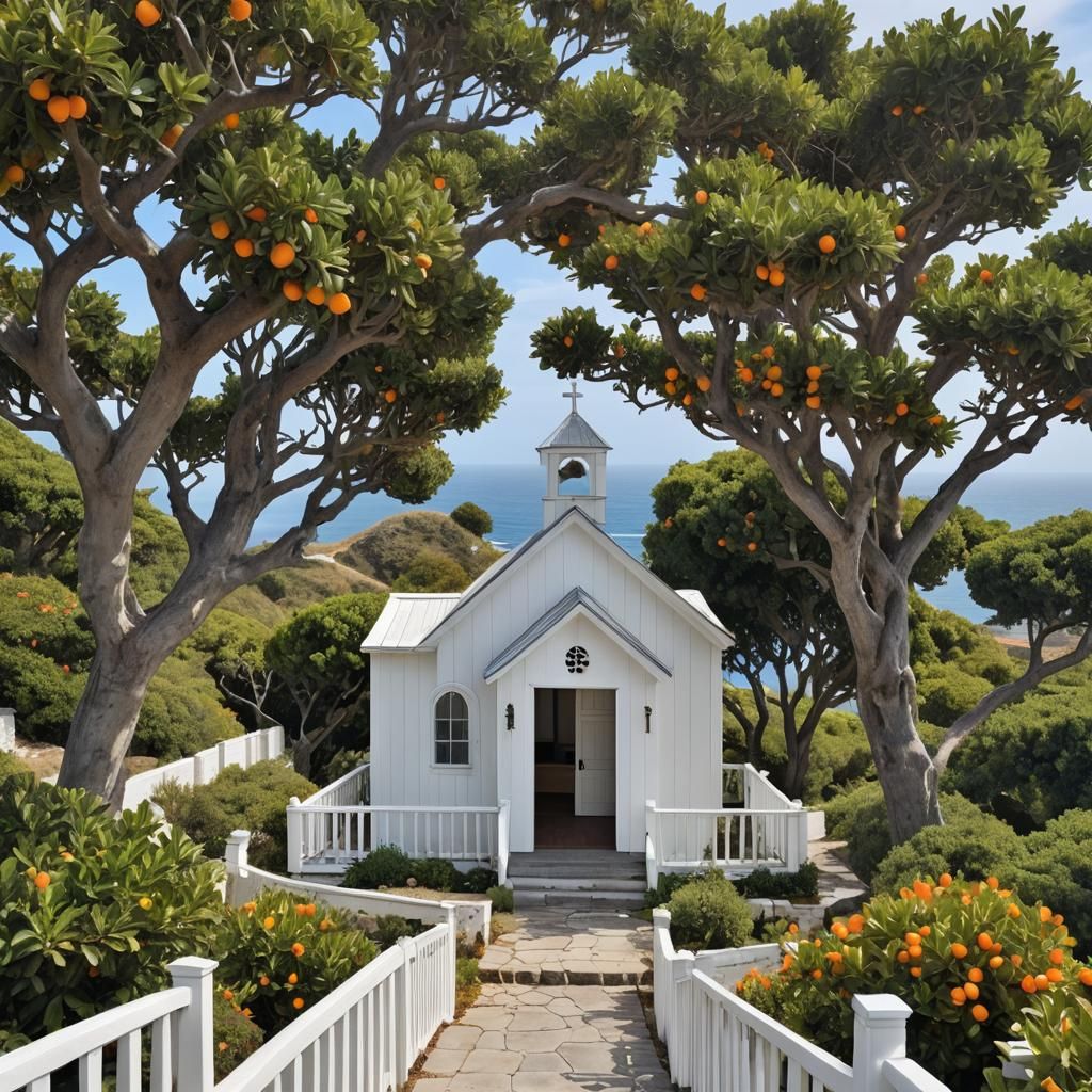 Cliffside Chapel Overlooking the Pacific Ocean