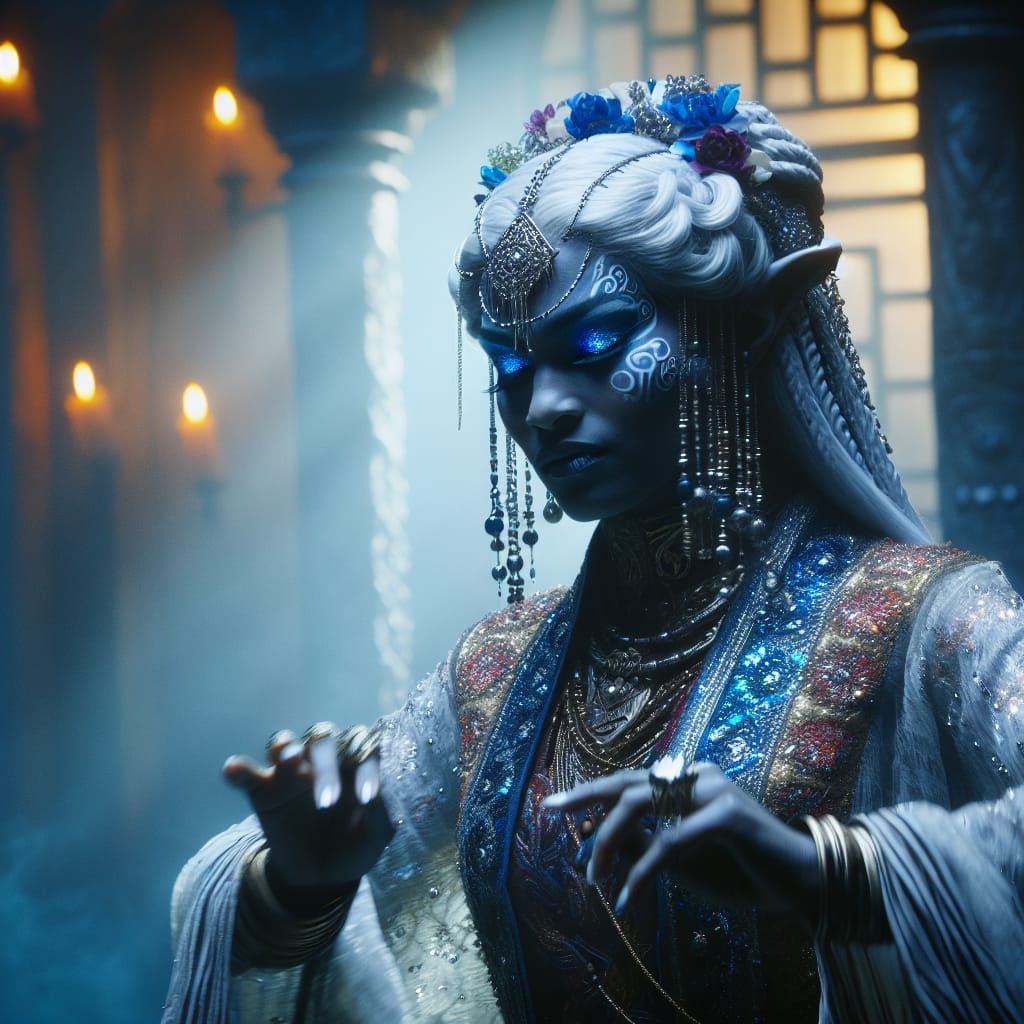 Exotic Drow Female Dancer