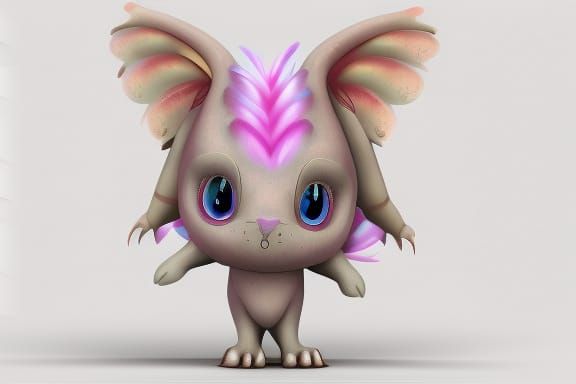 Cute Mythical Creature in 3D Render