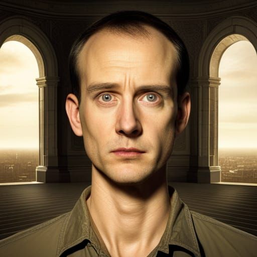 Horror Movie Poster of a Young Man