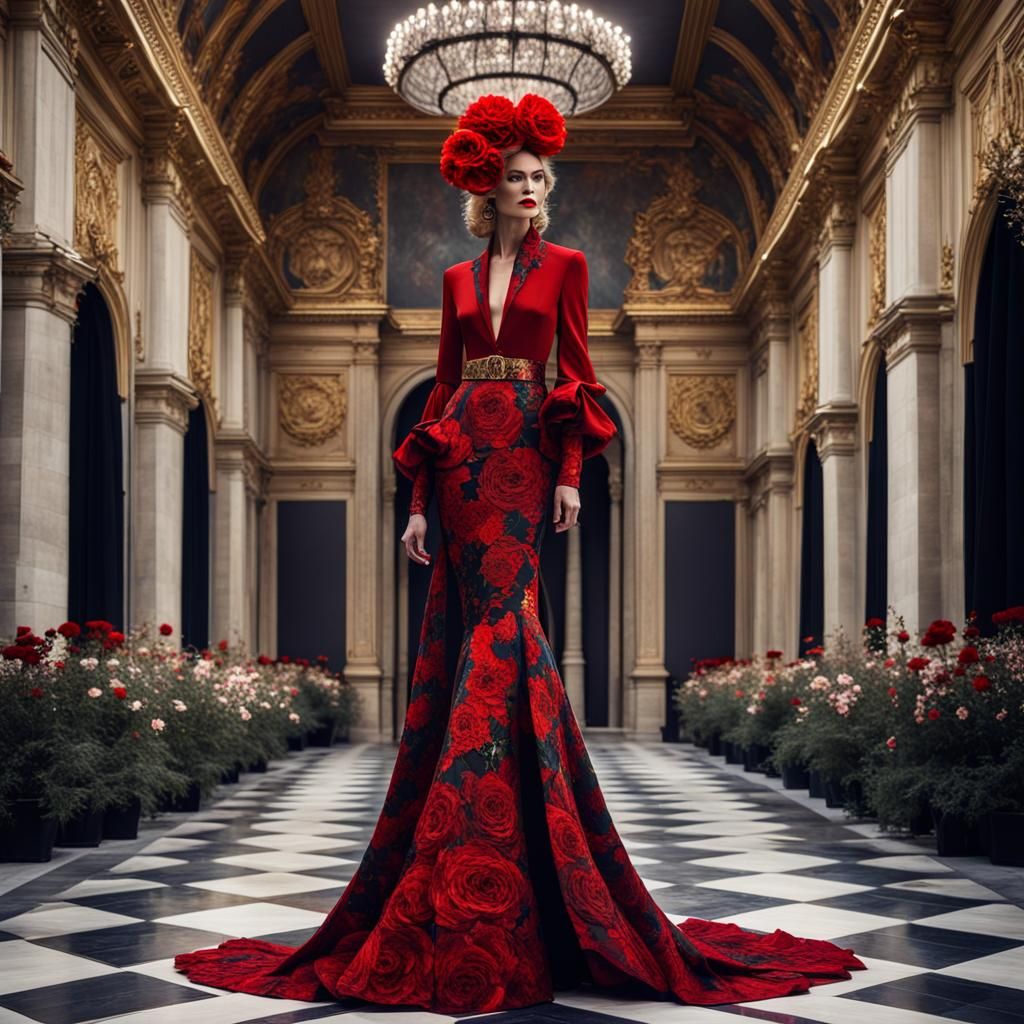 Flamenco Dress at Haute Couture Fashion Show