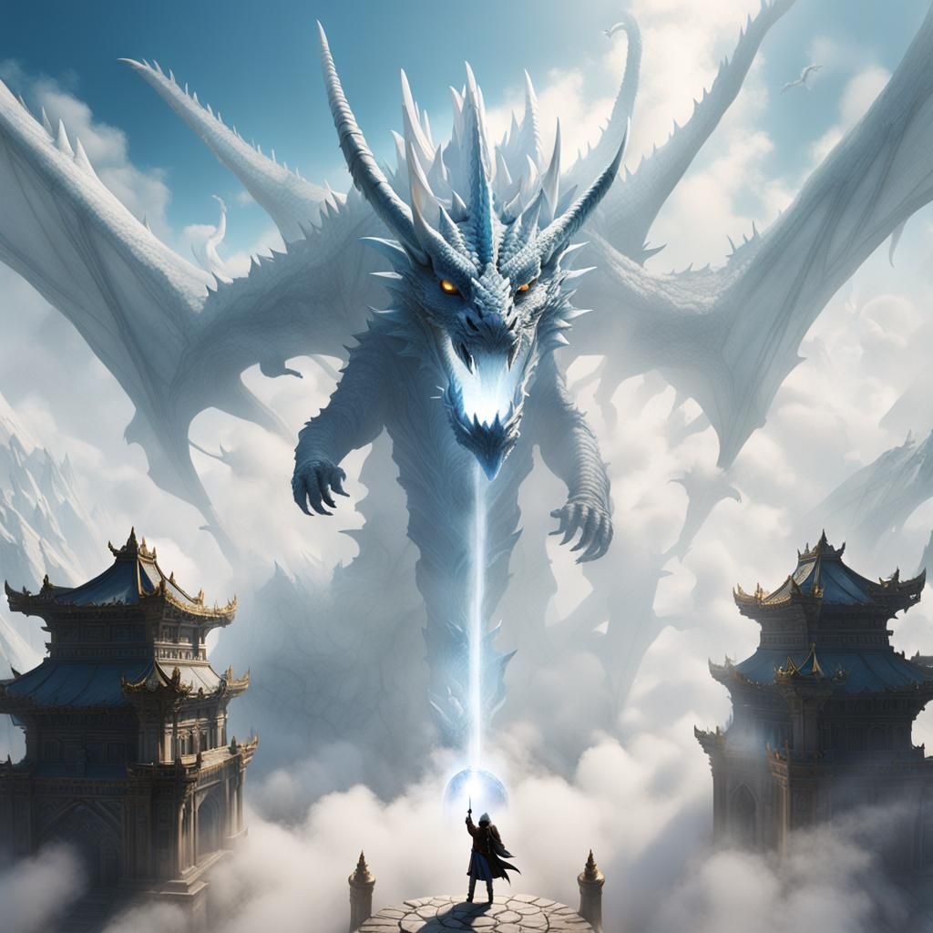 Dragon-Shaped Mist Erupts from Wand