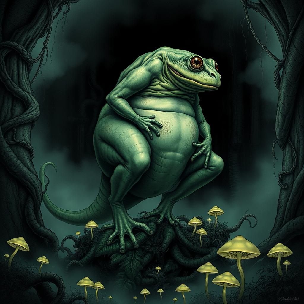 Creepy large frogaroo