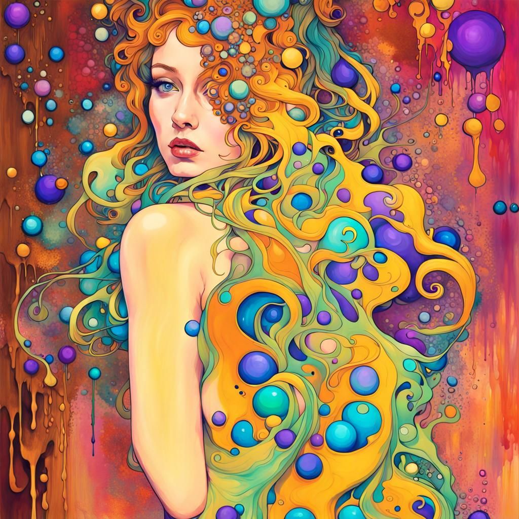 Woman Nouveau Paintelle
