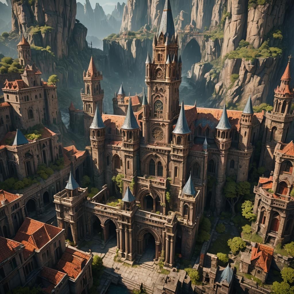 Detailed Matte Painting of Leon