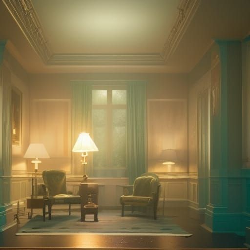 Haunting Figure in Hyperrealistic Horror Scene