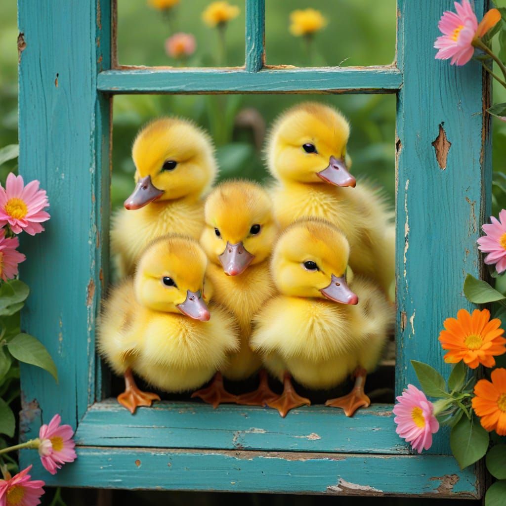 A Pile of Cute Ducklings