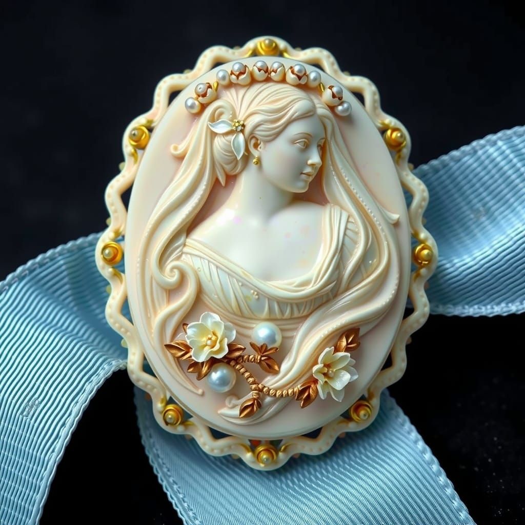 Queen Victoria cameo brooch