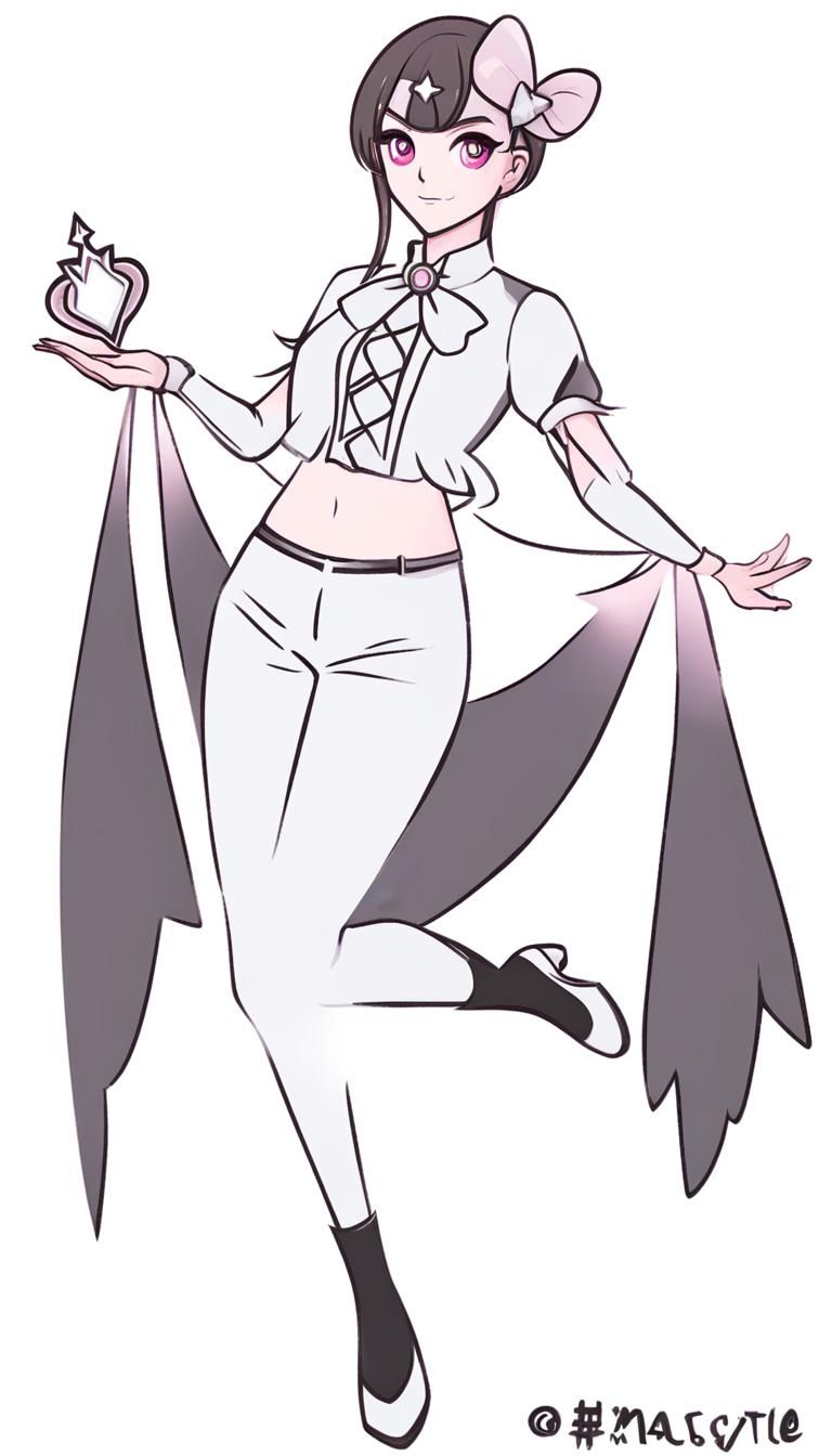 Magical Girl Character in Light Style
