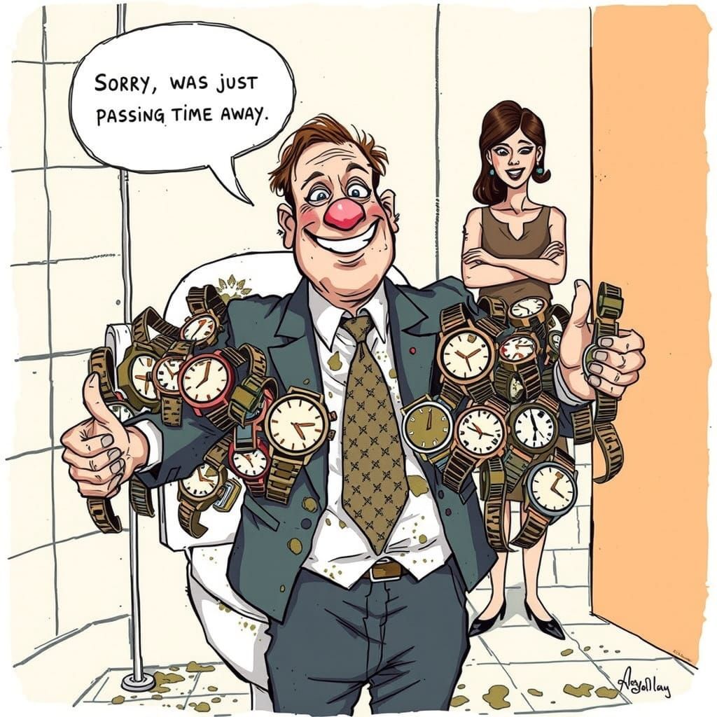 "Just passing the time away" - gross !!