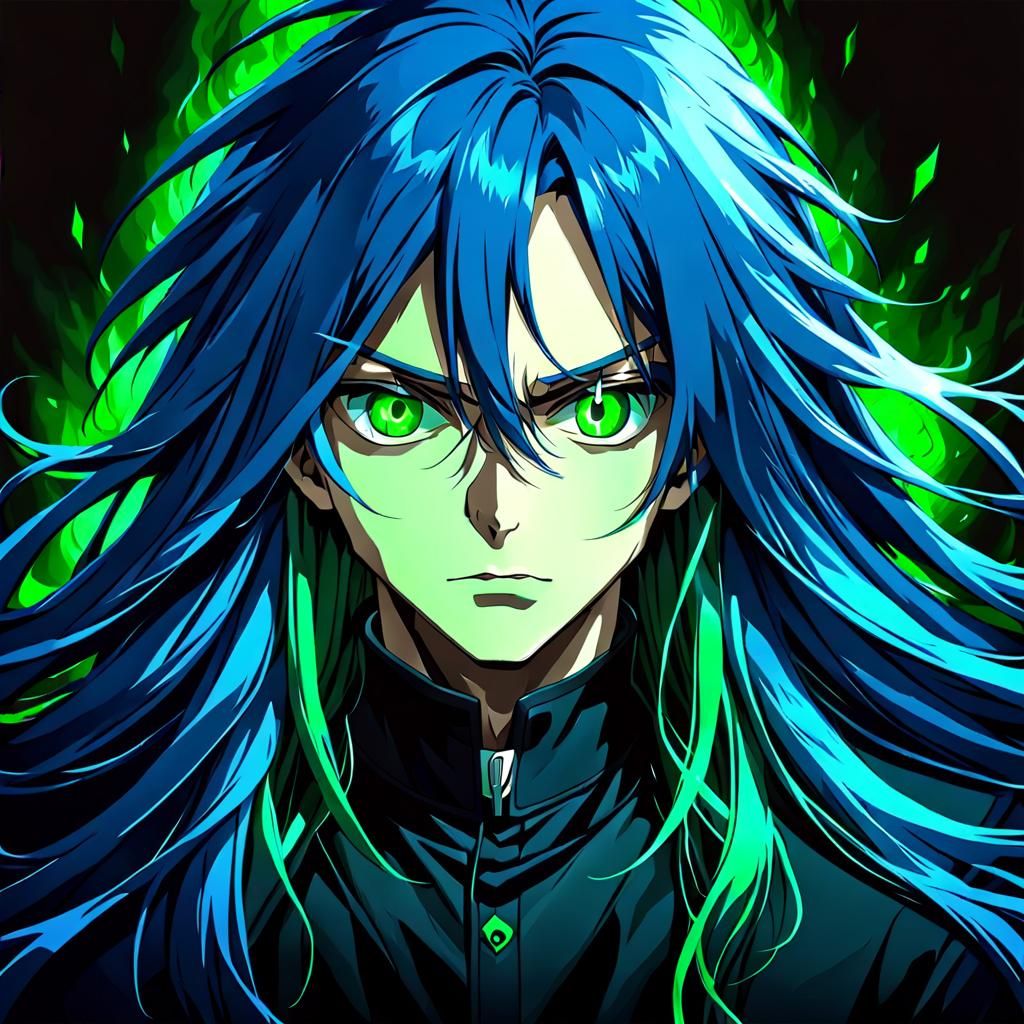Blue Haired Man's Ominous Descent