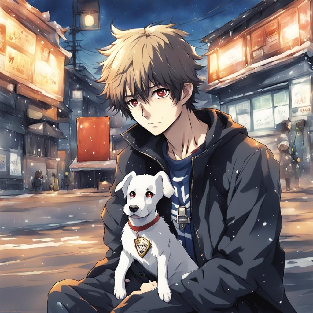 Anime Style Dog Boy Character Design