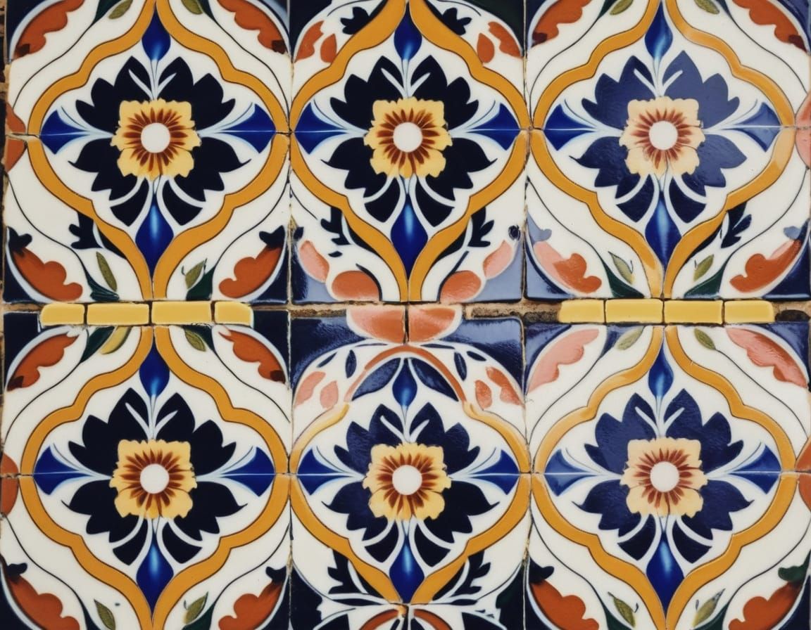 Seamless Geometric Tile Pattern Art