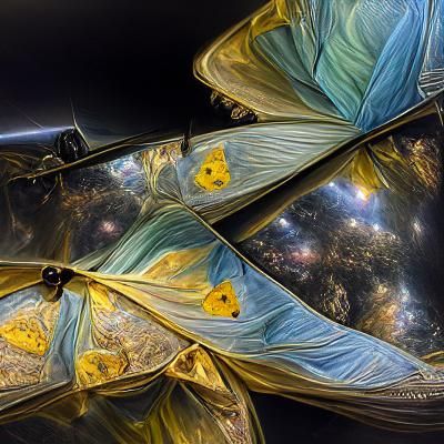 Saturn, Andromeda, and Butterflies in Deep Space