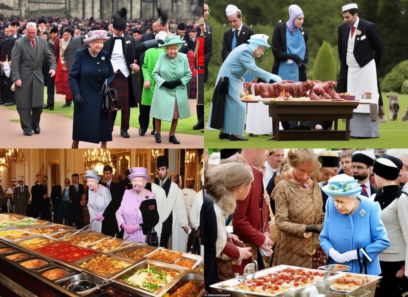 Queen Elizabeth Prepares Balmoral Halal Buffet