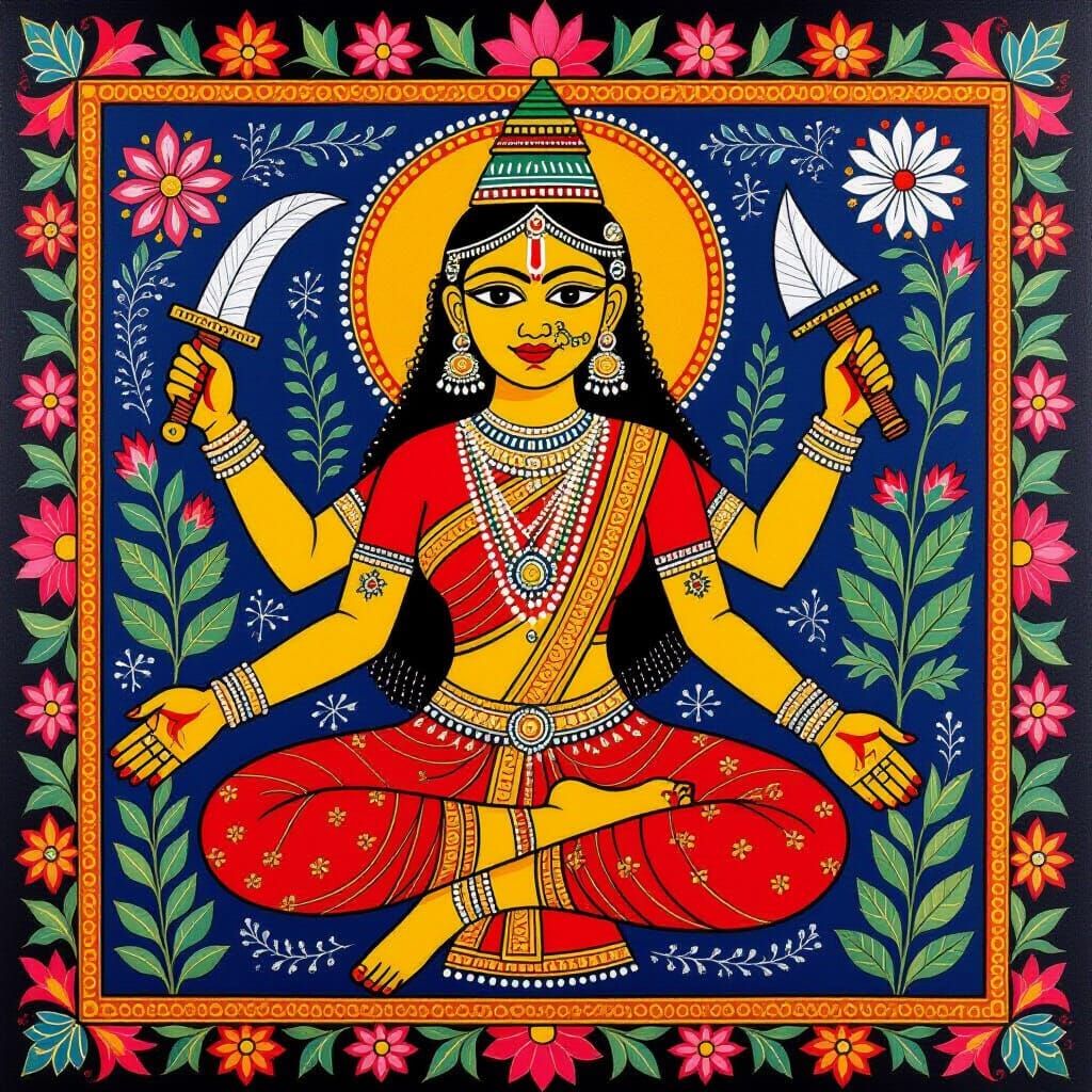 Madhubani Art Depicts Social Justice Warrior