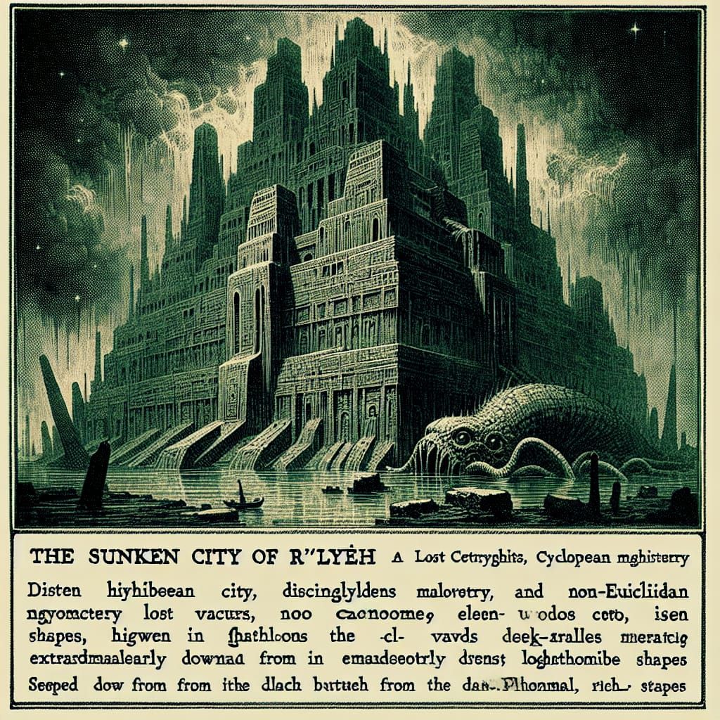 Sunken City of R'lyeh: Colossal Cyclopean Structures