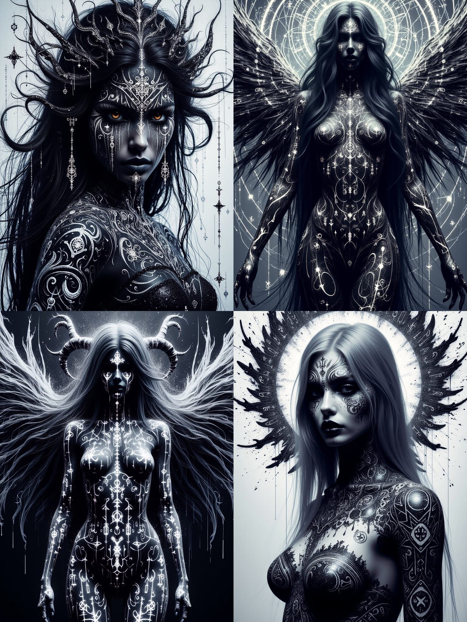 Viking Goddess in Ephemeral Ink