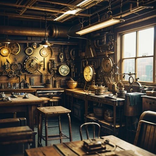 Steampunk Clockmaker's Haven