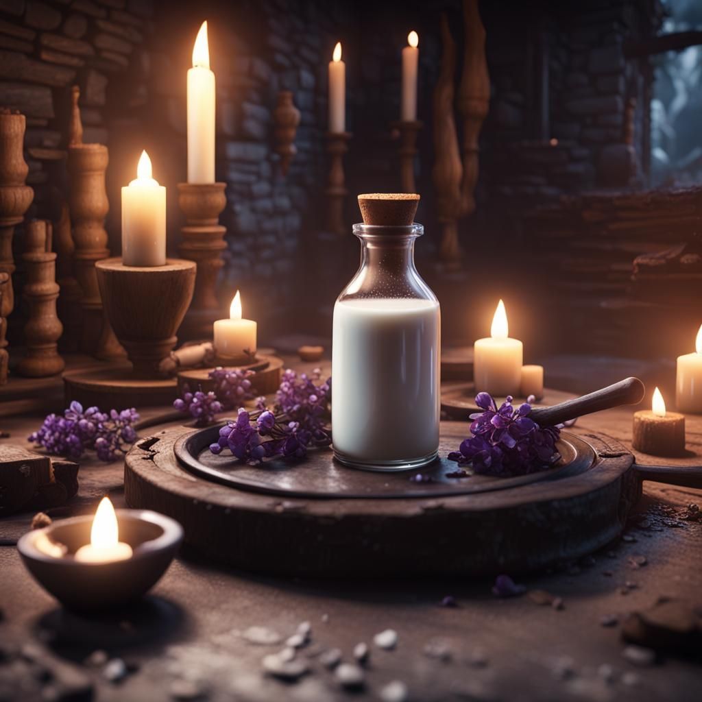 Lovesick Witch Planchette in 3D Cinematic Style