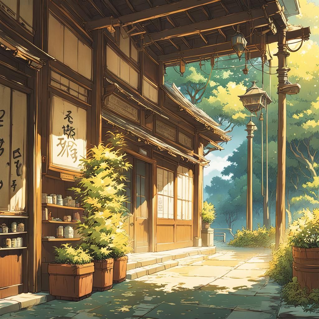 Anime Character in Studio Ghibli Style