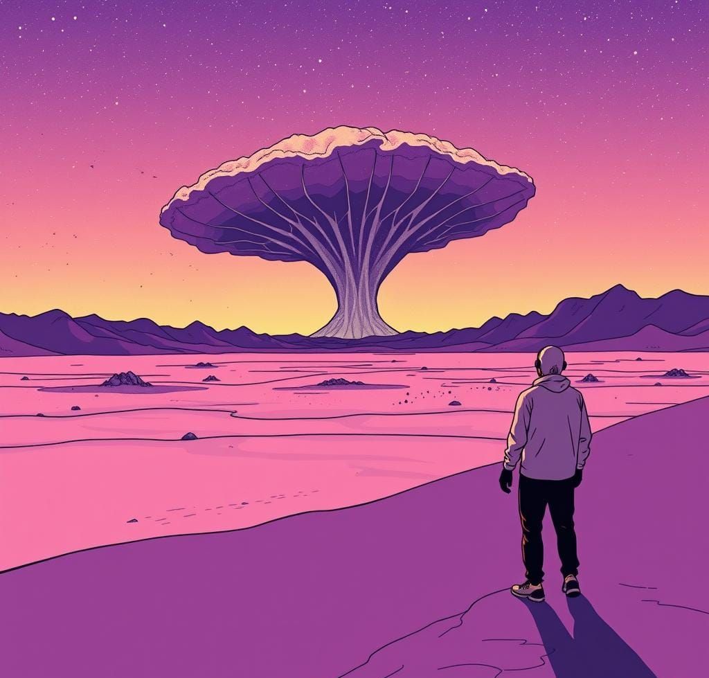 Ultraviolet Wasteland: Hallucinatory Galaxy Storm in Minimal...