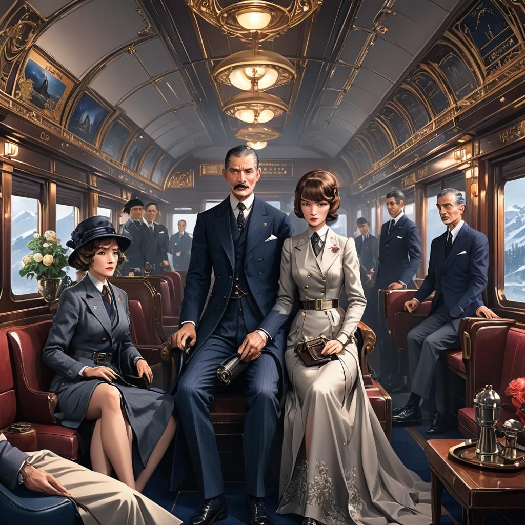 Murder on the Orient Express: 3D Anime Art