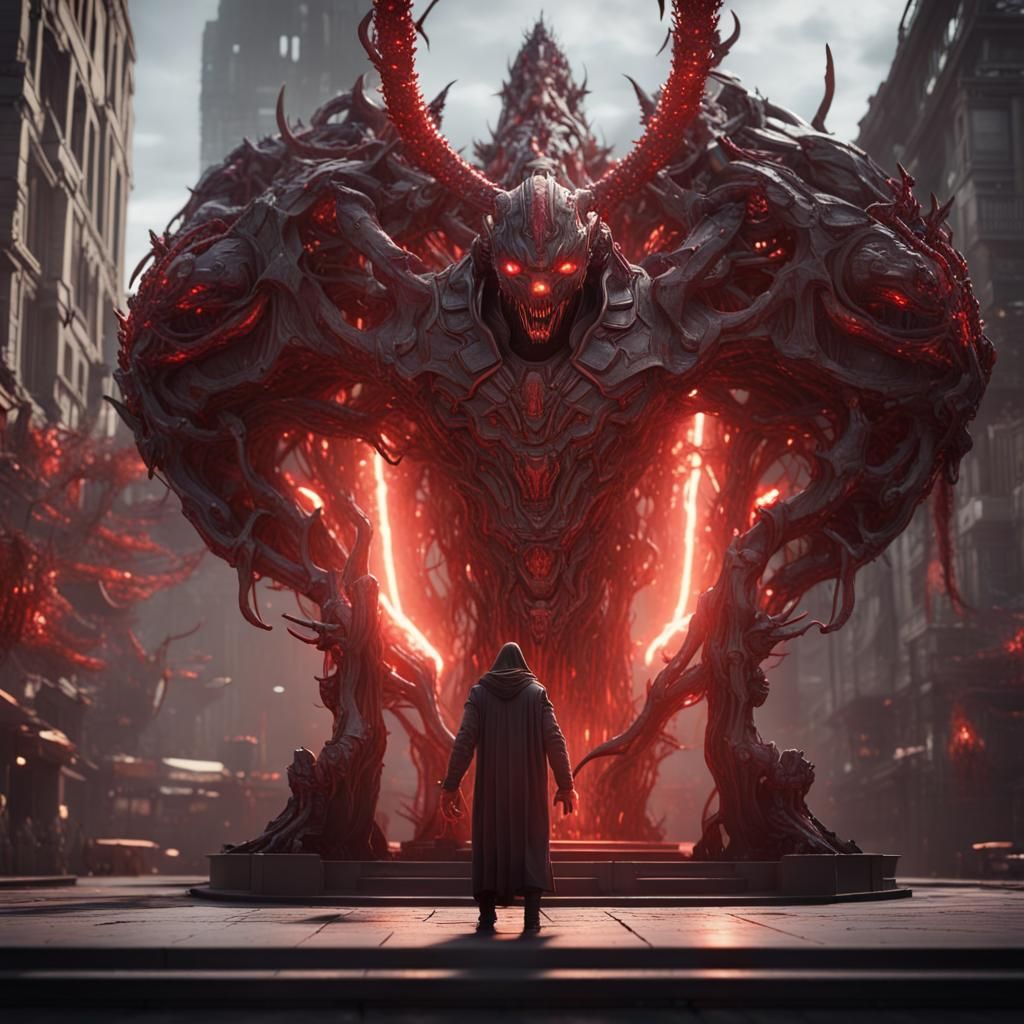 Demonic Avatar Worship: Sci-Fi Epic in 8K