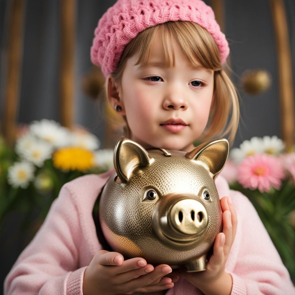 Person Holding Piggy Bank
