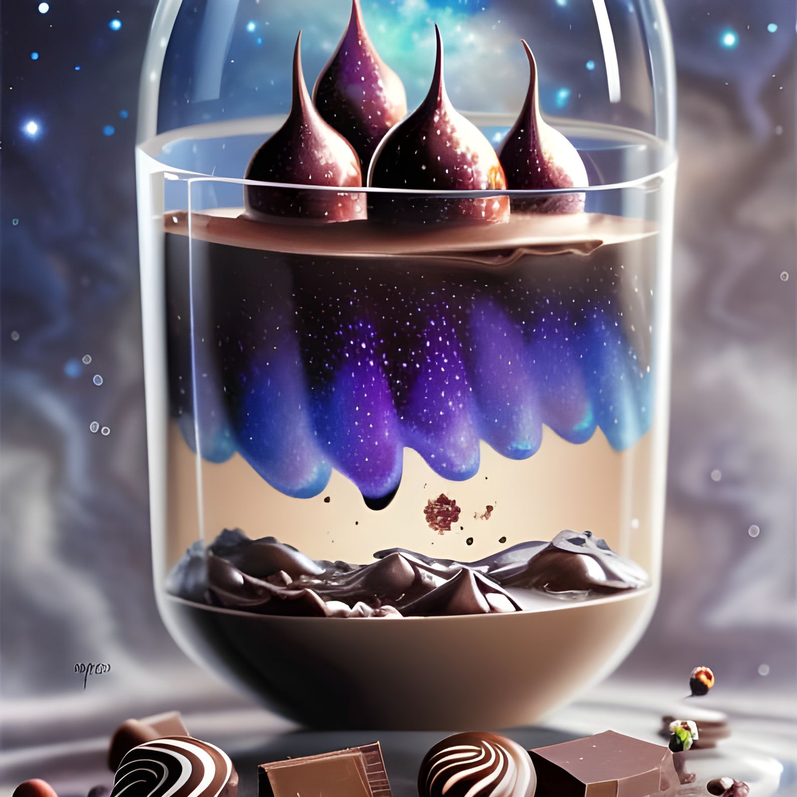 Chocolate Galaxy Pudding: A Cosmic Dessert