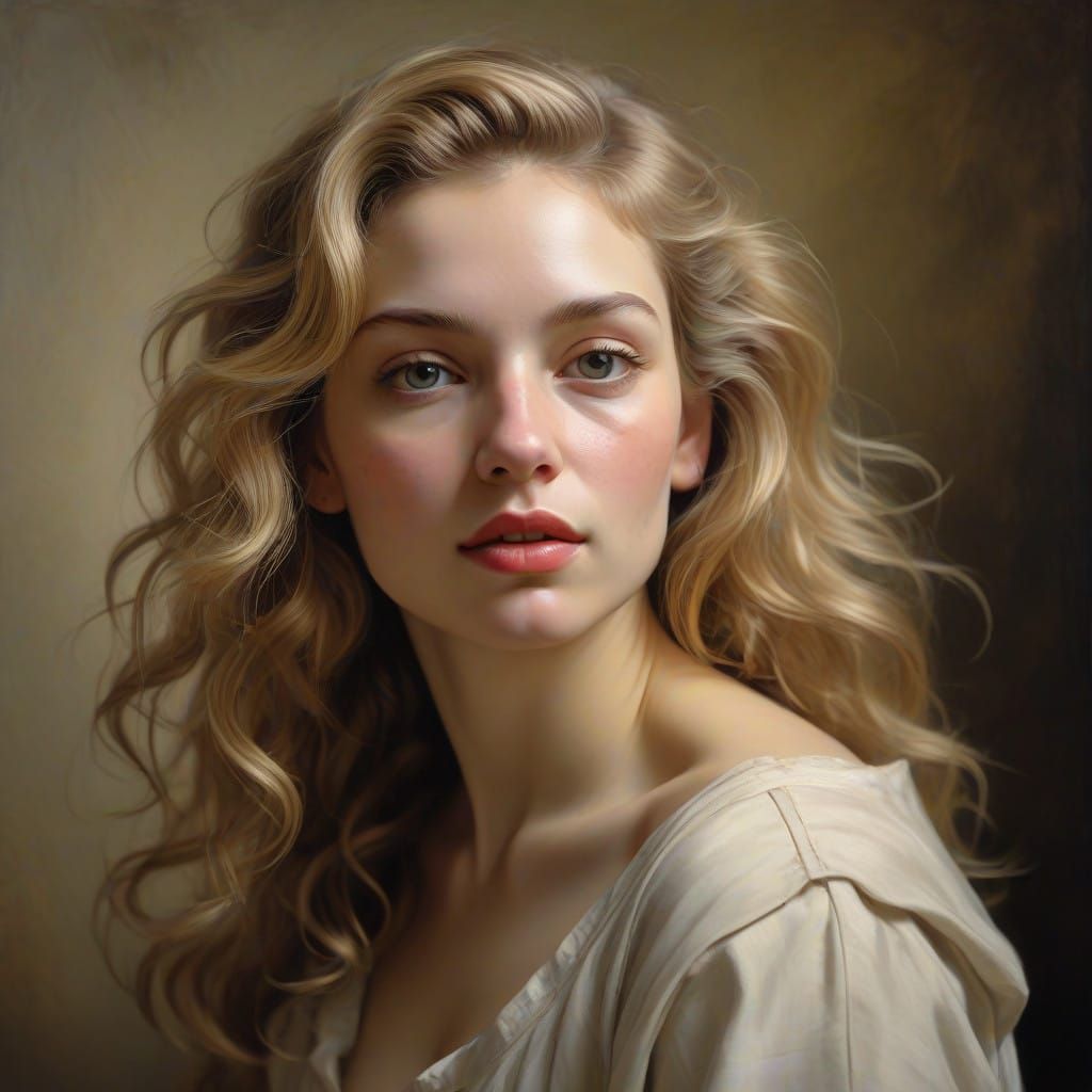 Stunning Winter Portrait in Rembrandt Style