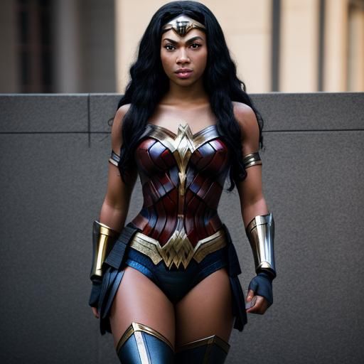 Curvy Ebony Wonder Woman: Professional Photography