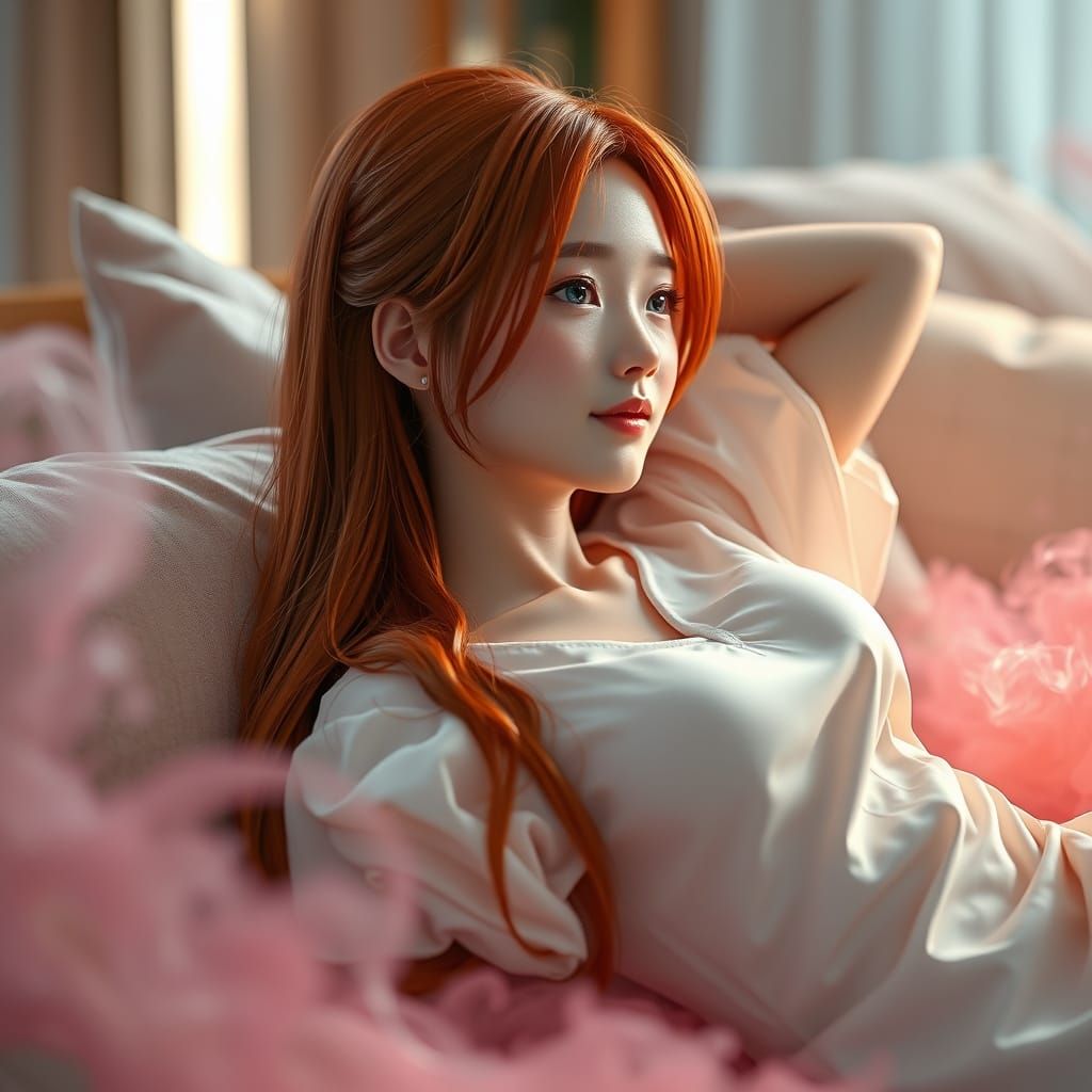 Cute Yae Miko in Delicate Watercolor Style