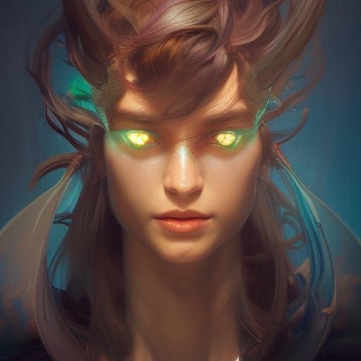 Detailed Basilisk Portrait in Digital Art Style