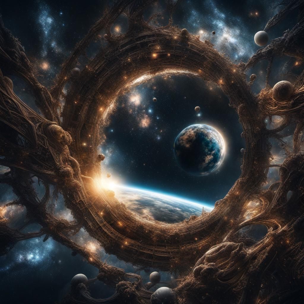 Hyperrealistic Universe Within Self in HDR