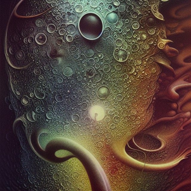 Surreal Liquid Landscape in Slow Motion