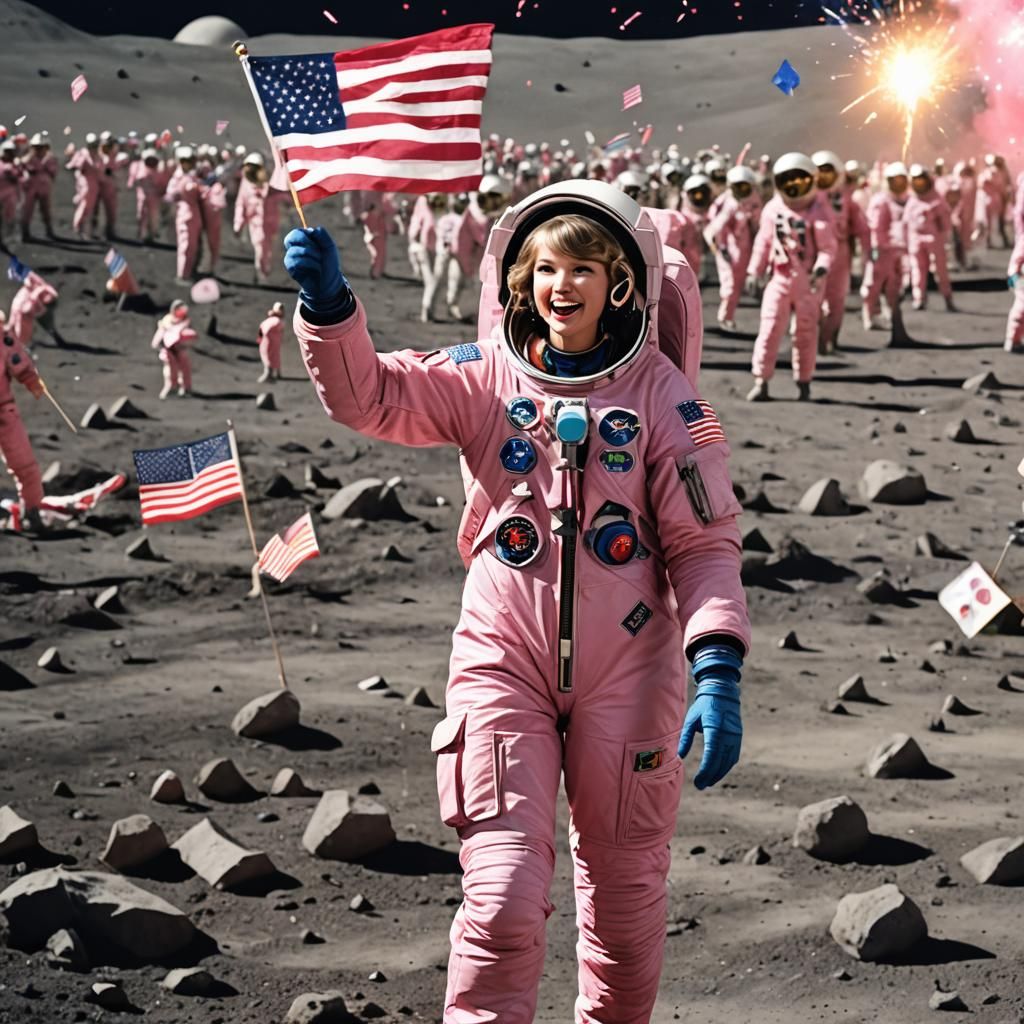 First female astronaut to land on the moon Taylor Swift [in ...