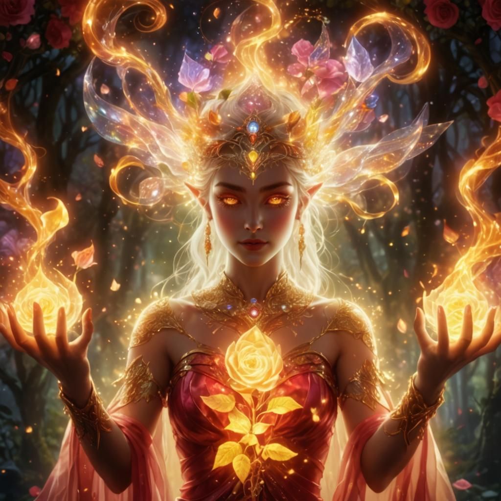 Rose Elven Goddess of Beauty and Life